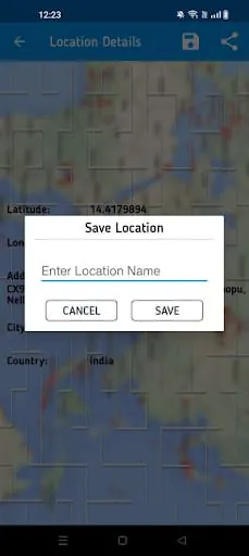 Live Location, GPS Coordinates