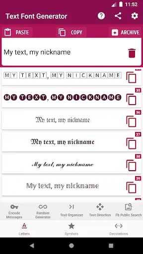 Text Font Generator
