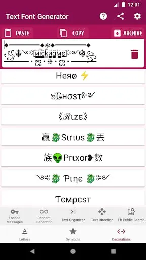 Text Font Generator