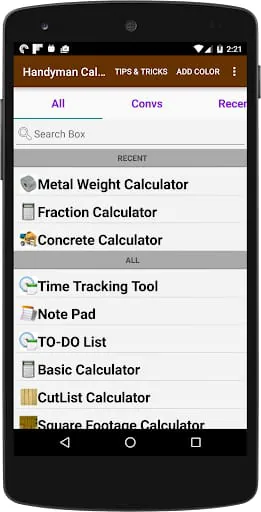 Handyman Calculator