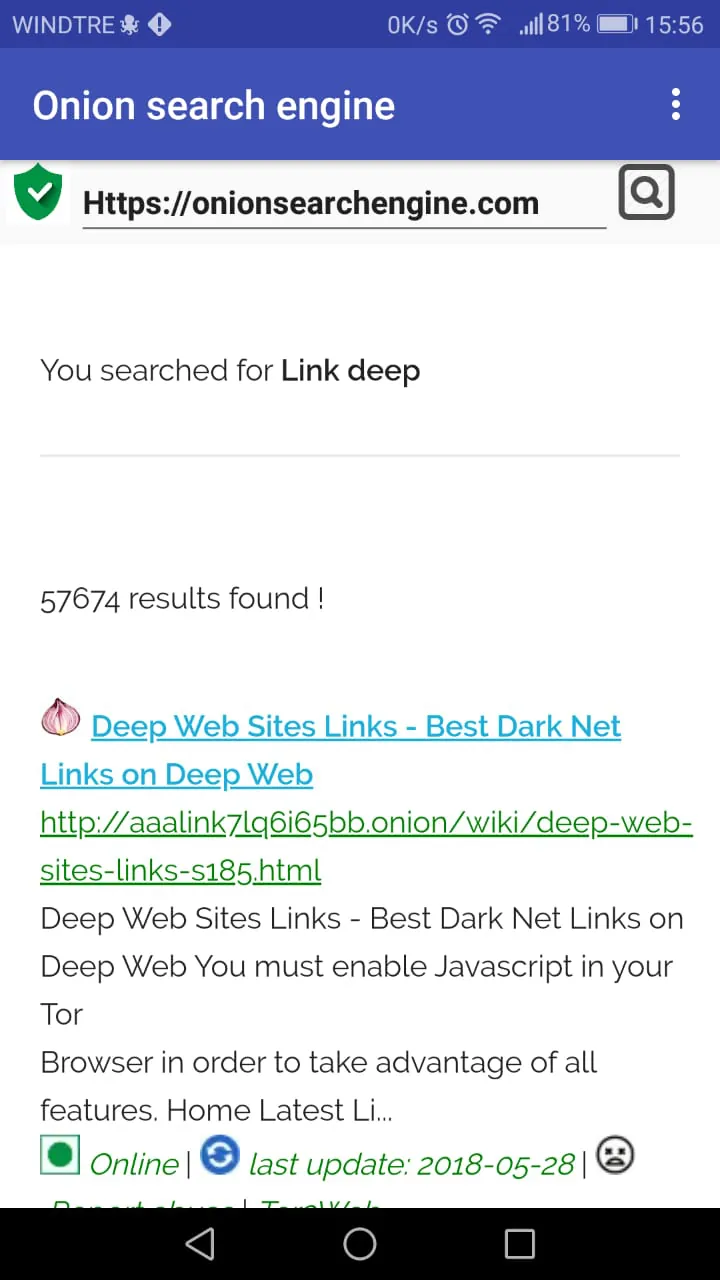 Onion Search Engine