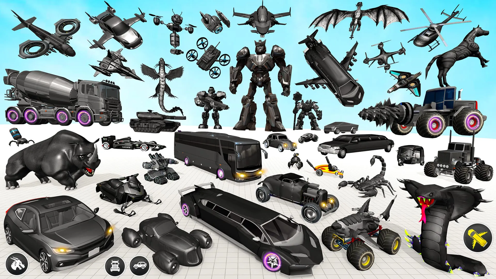 Limo Robot Car Game:Robot Game