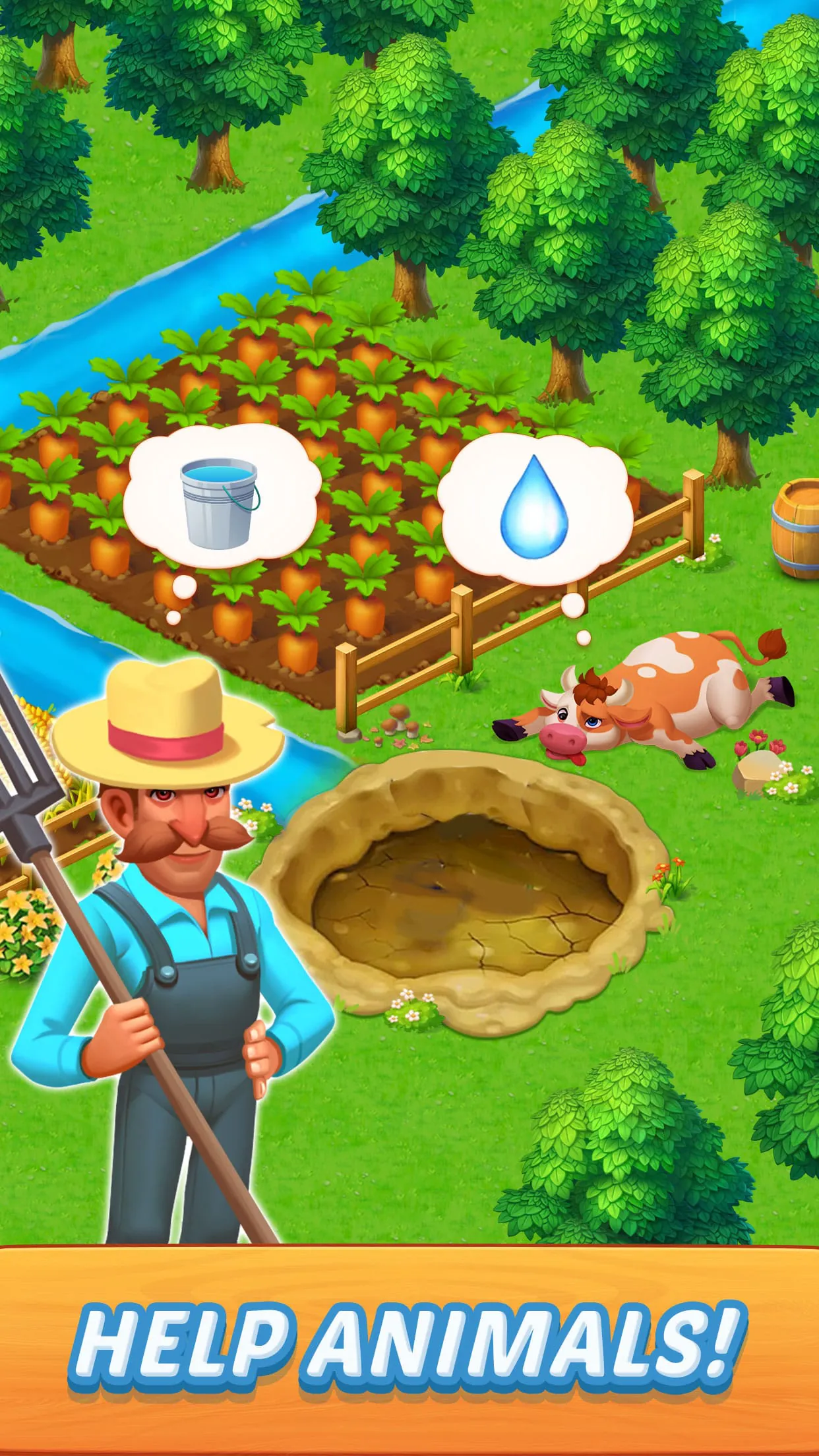 Solitaire Farm Adventure Games