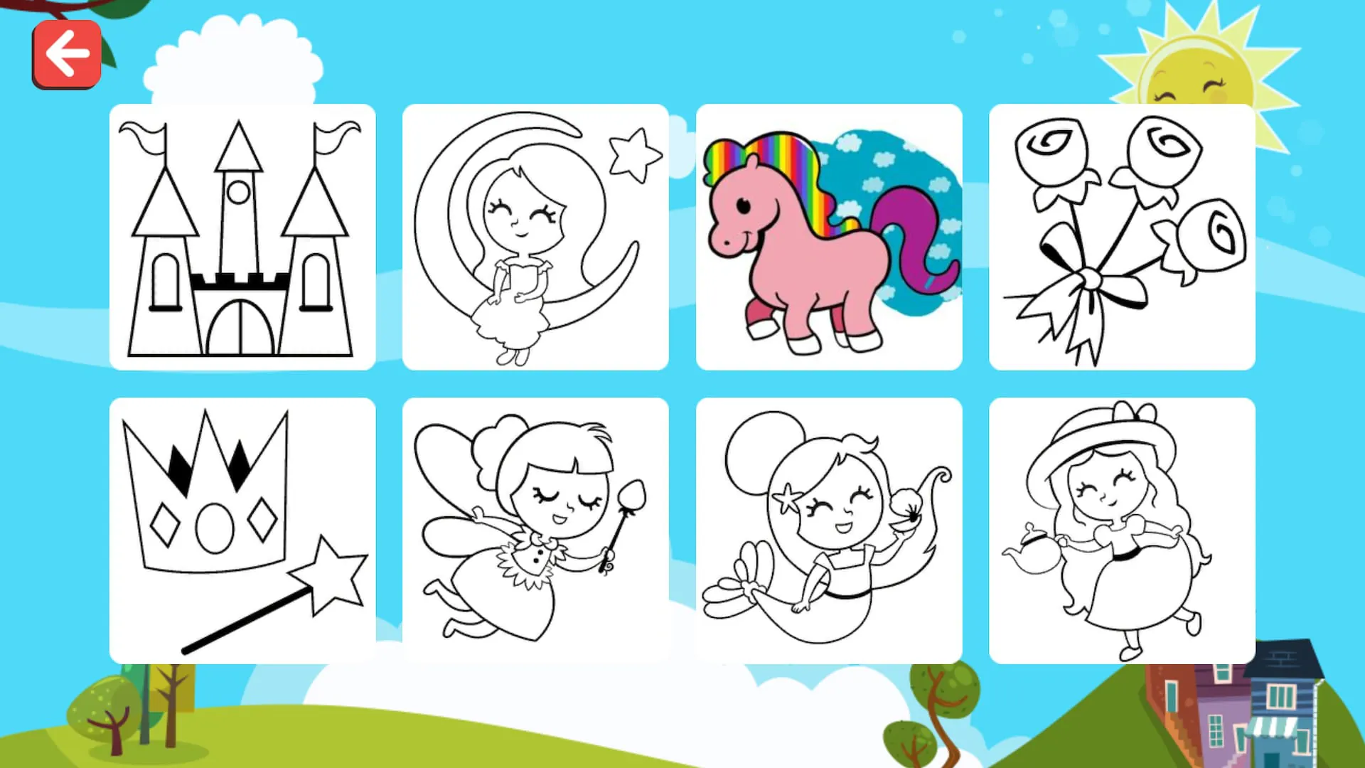 Finger Paint Coloring Book
