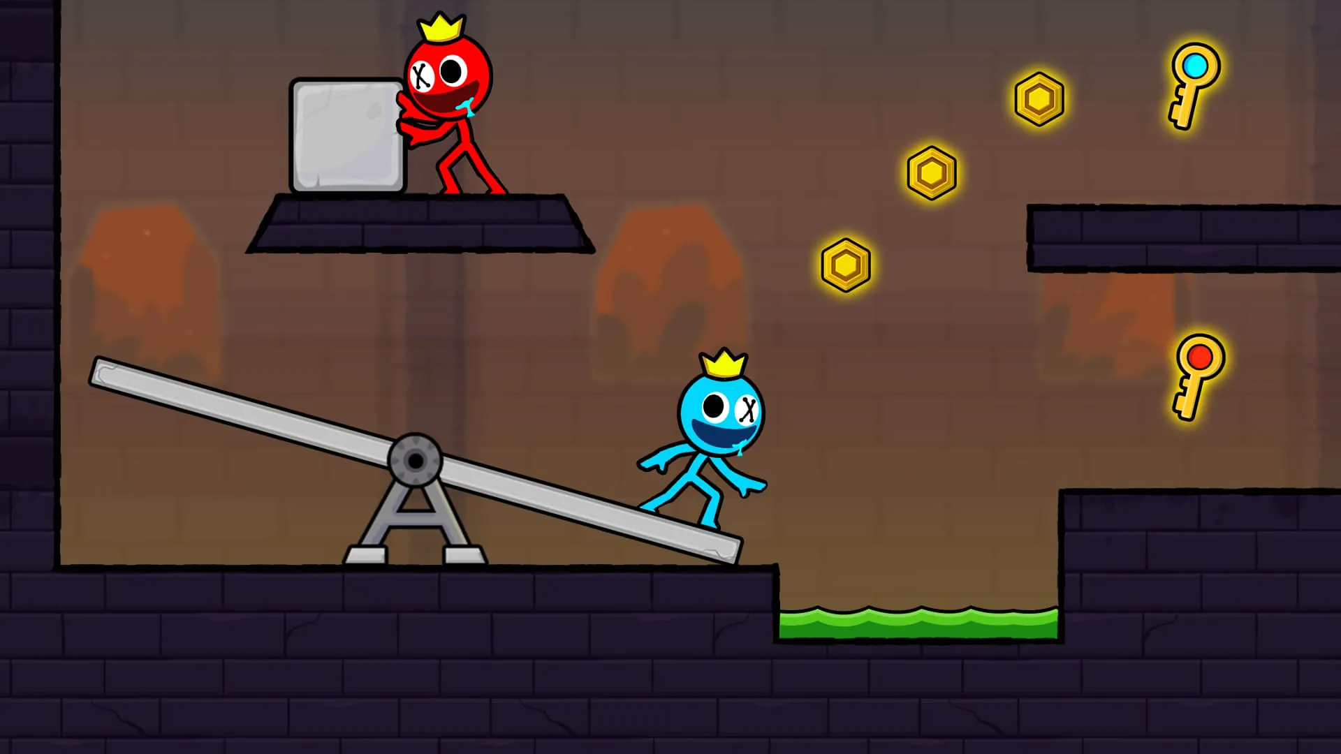Red and Blue Stick: Animation