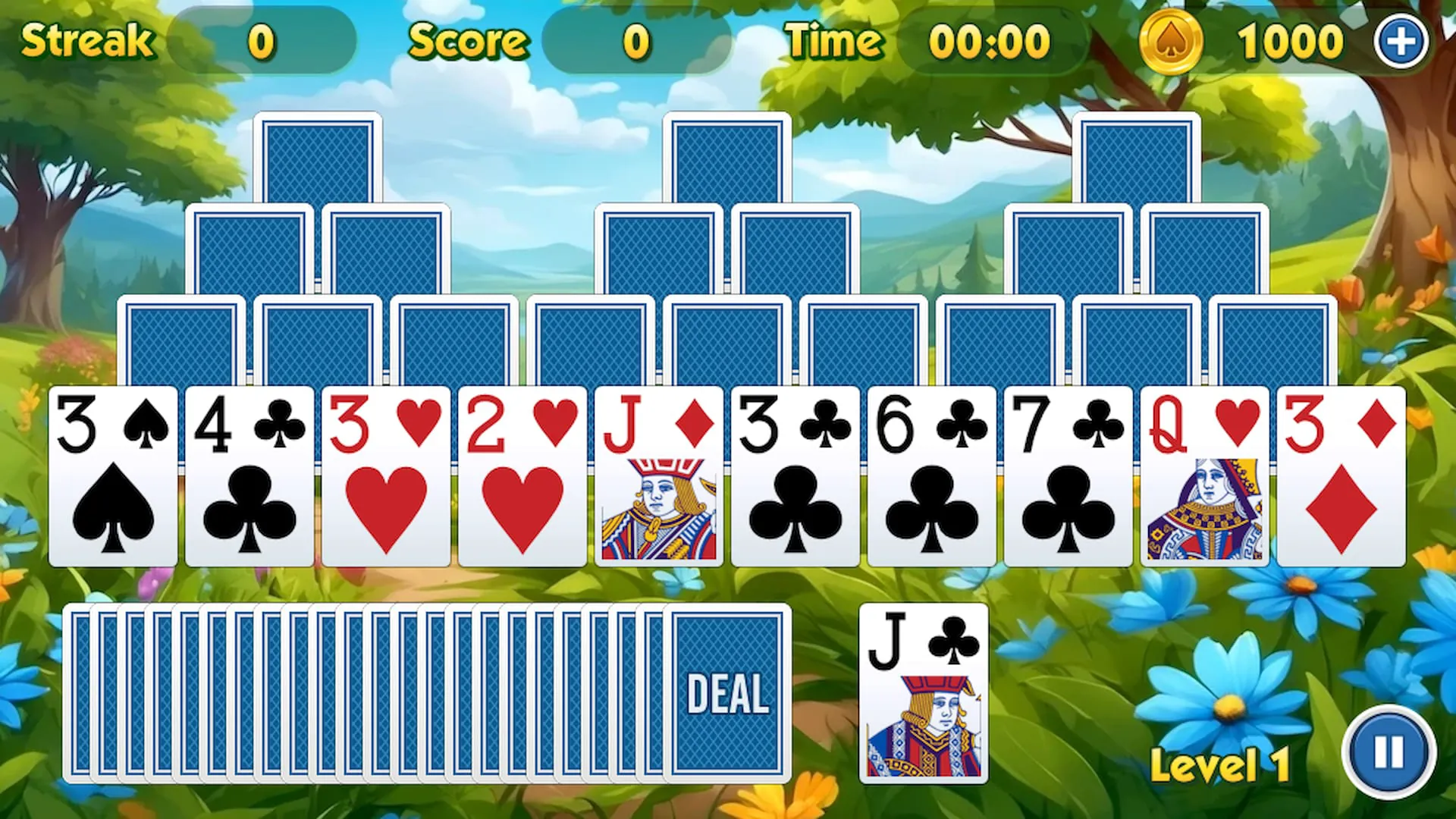 TriPeaks Solitaire Challenge
