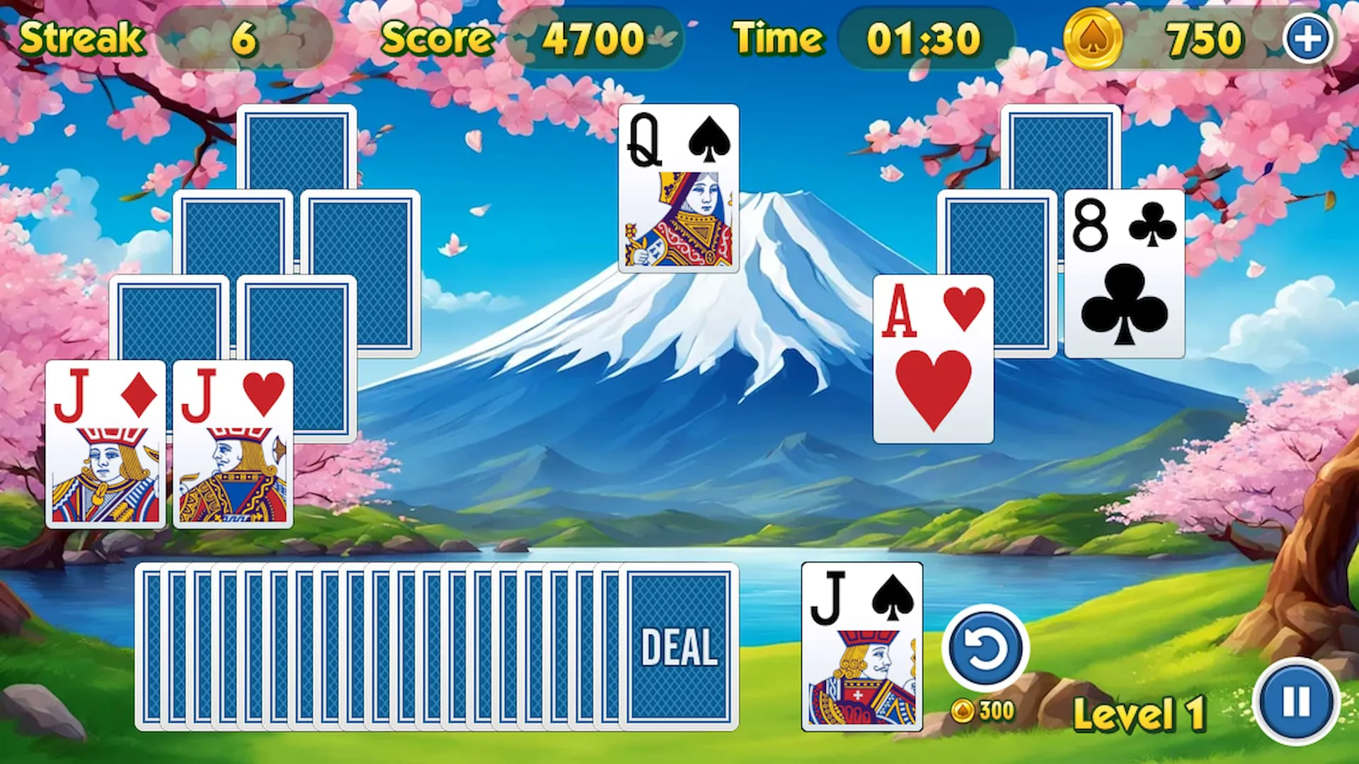 TriPeaks Solitaire Challenge