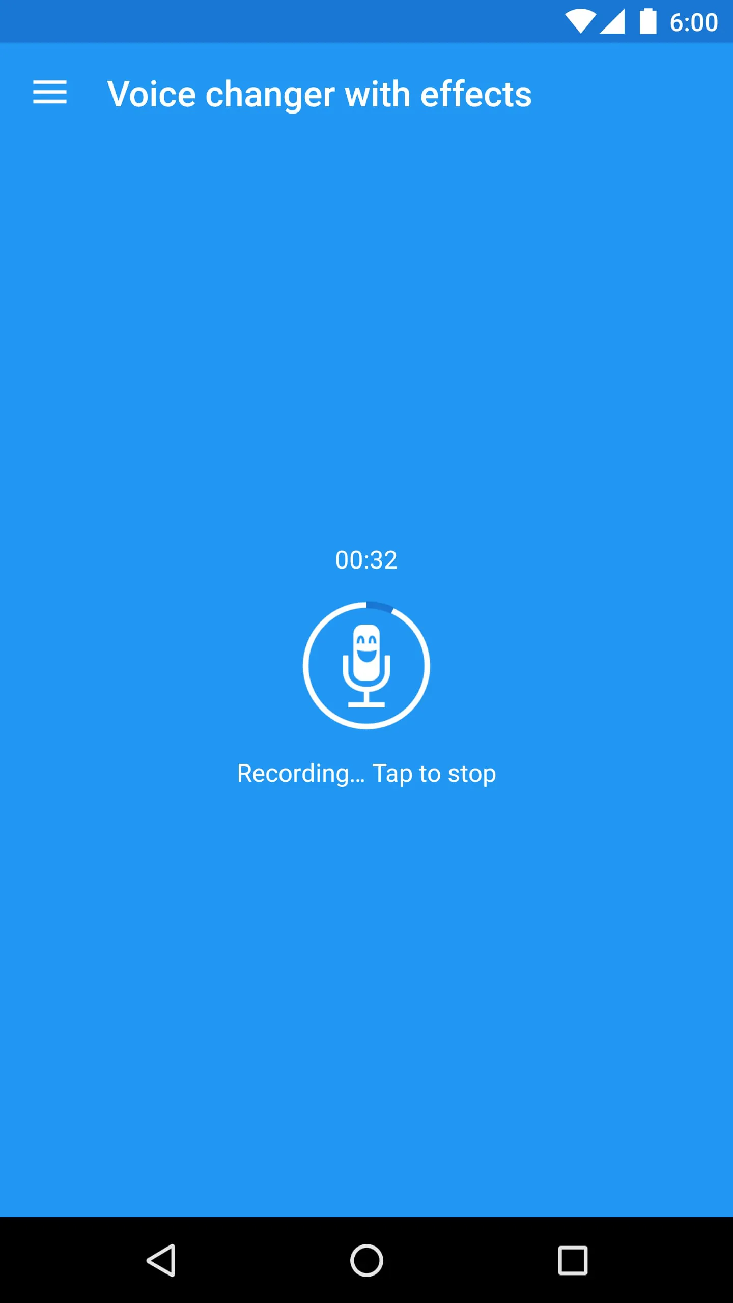 Voice changer with effects