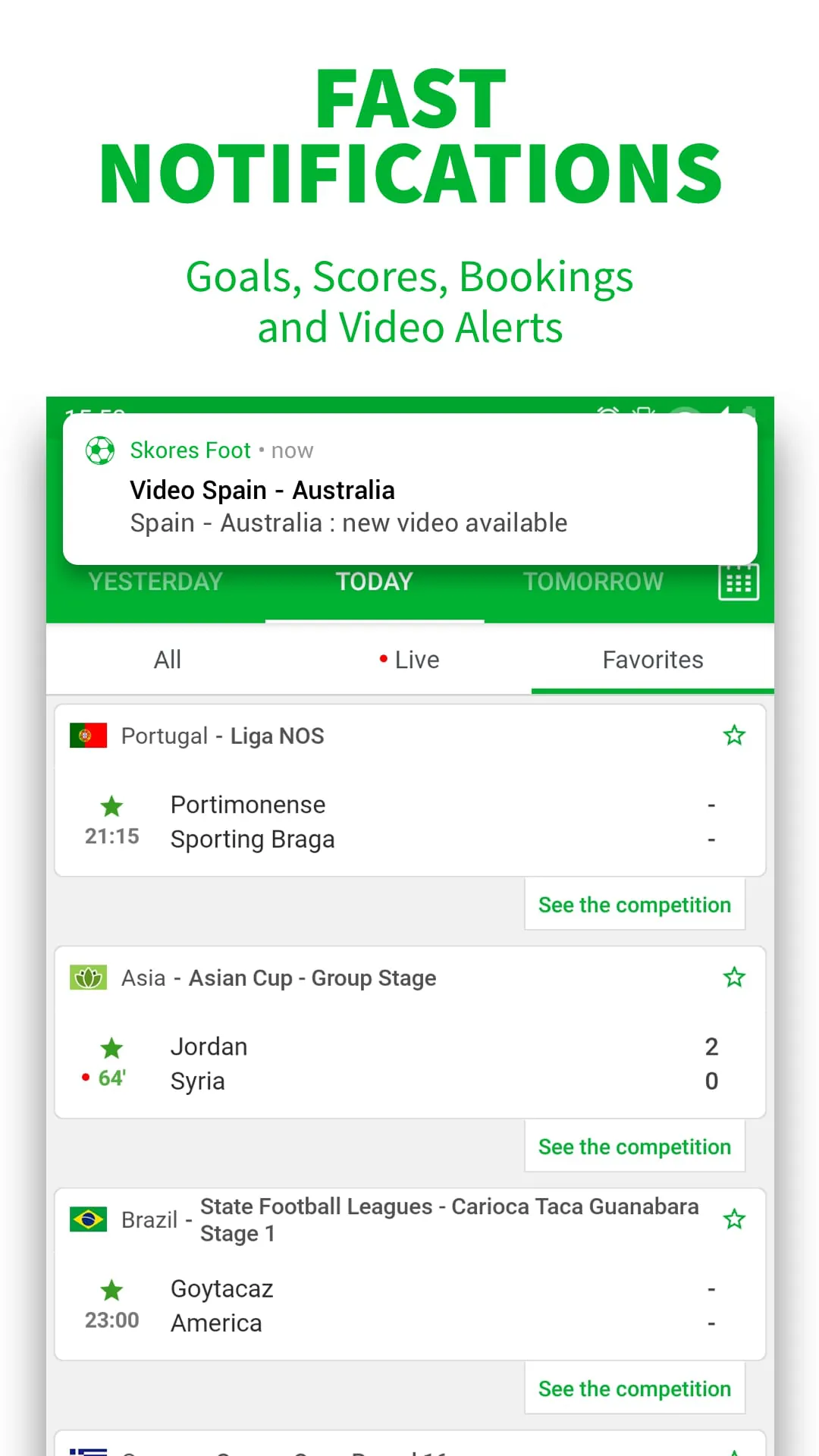 SKORES - Live Football Scores