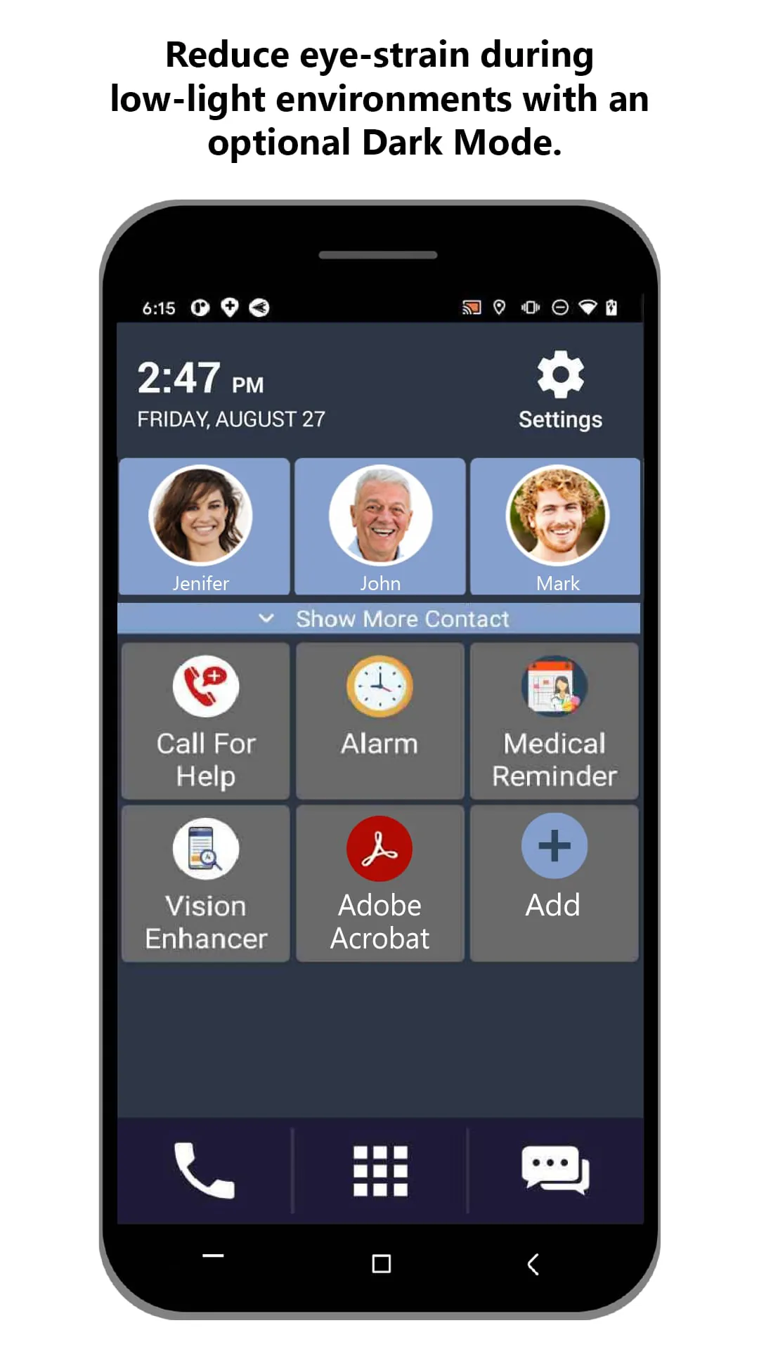Senior Safety Phone - Big Icon