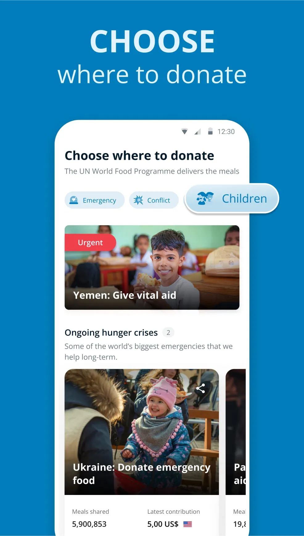 ShareTheMeal: Charity Donate
