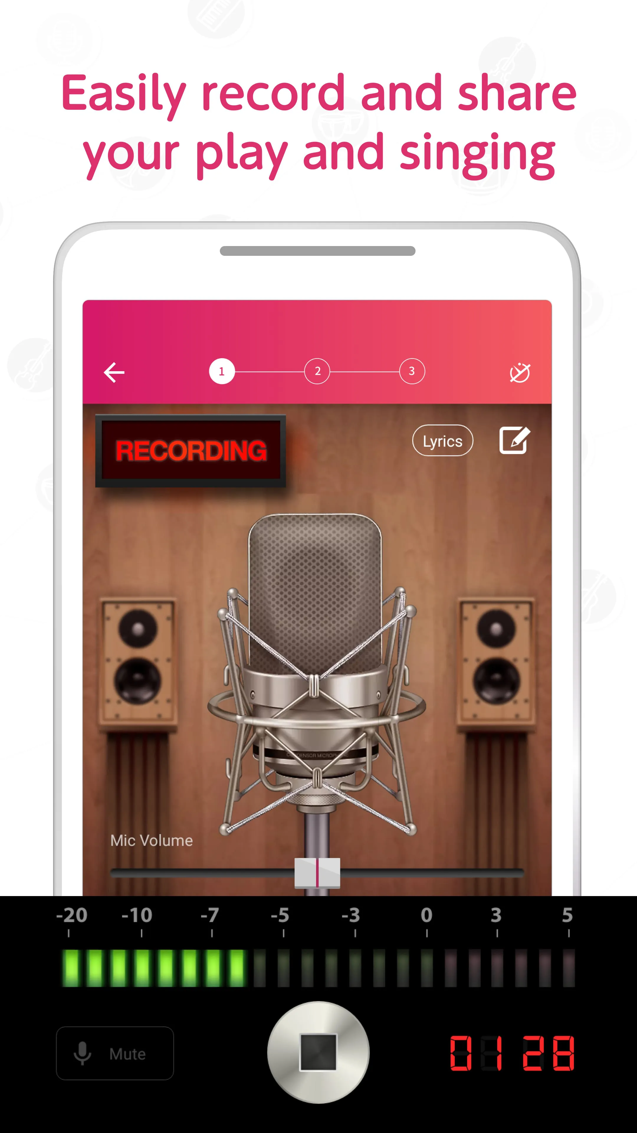 Record your music, sing - nana