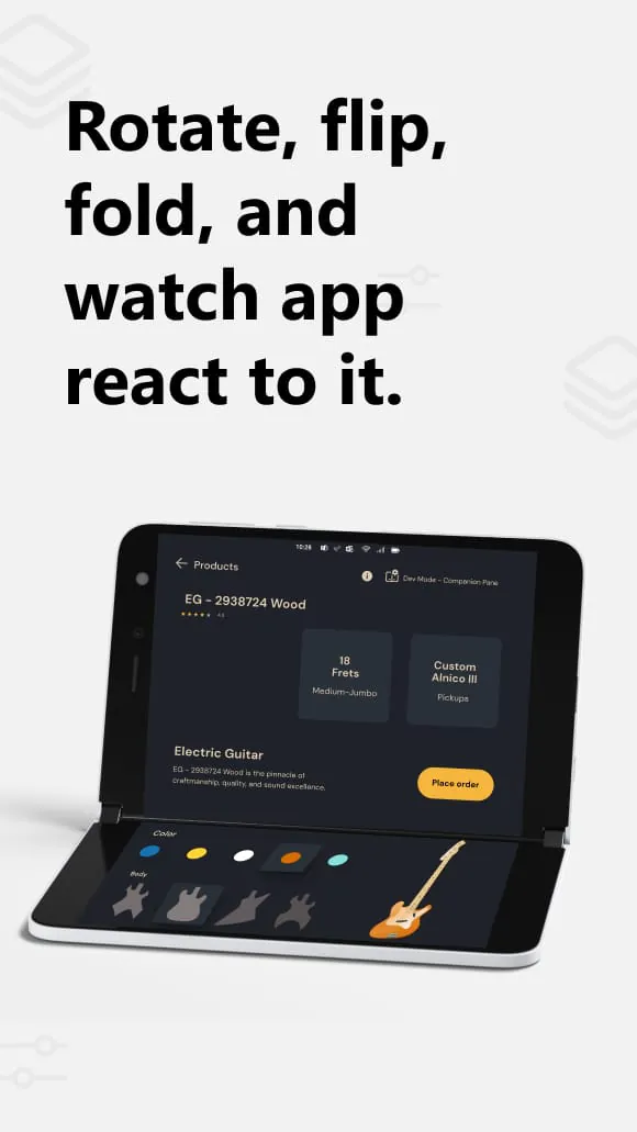 Dual Screen Experience Example