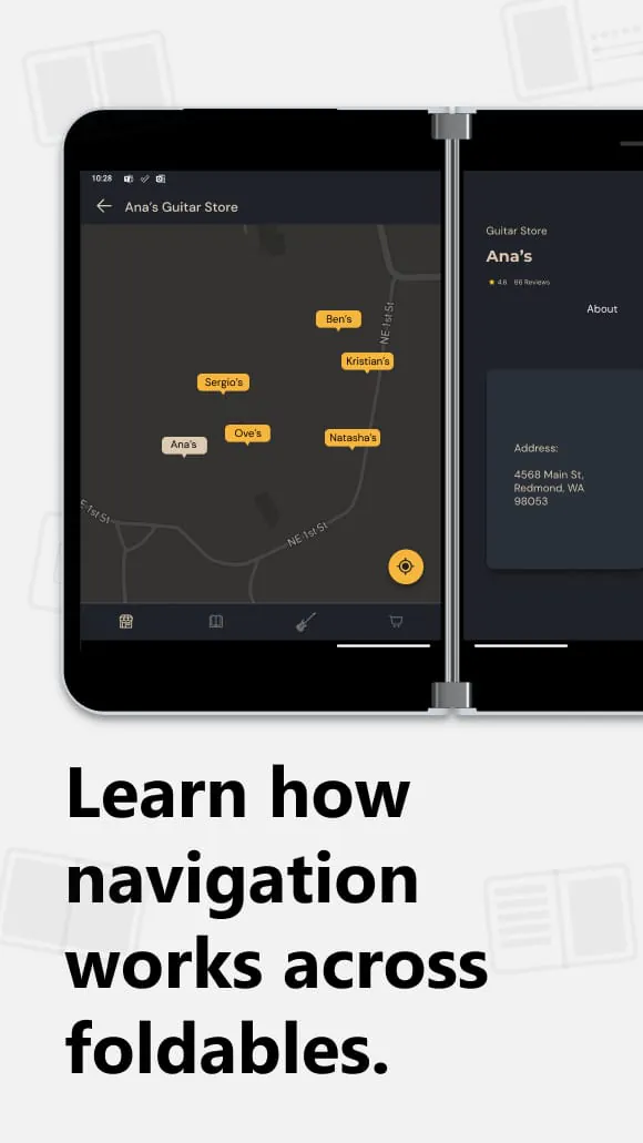Dual Screen Experience Example