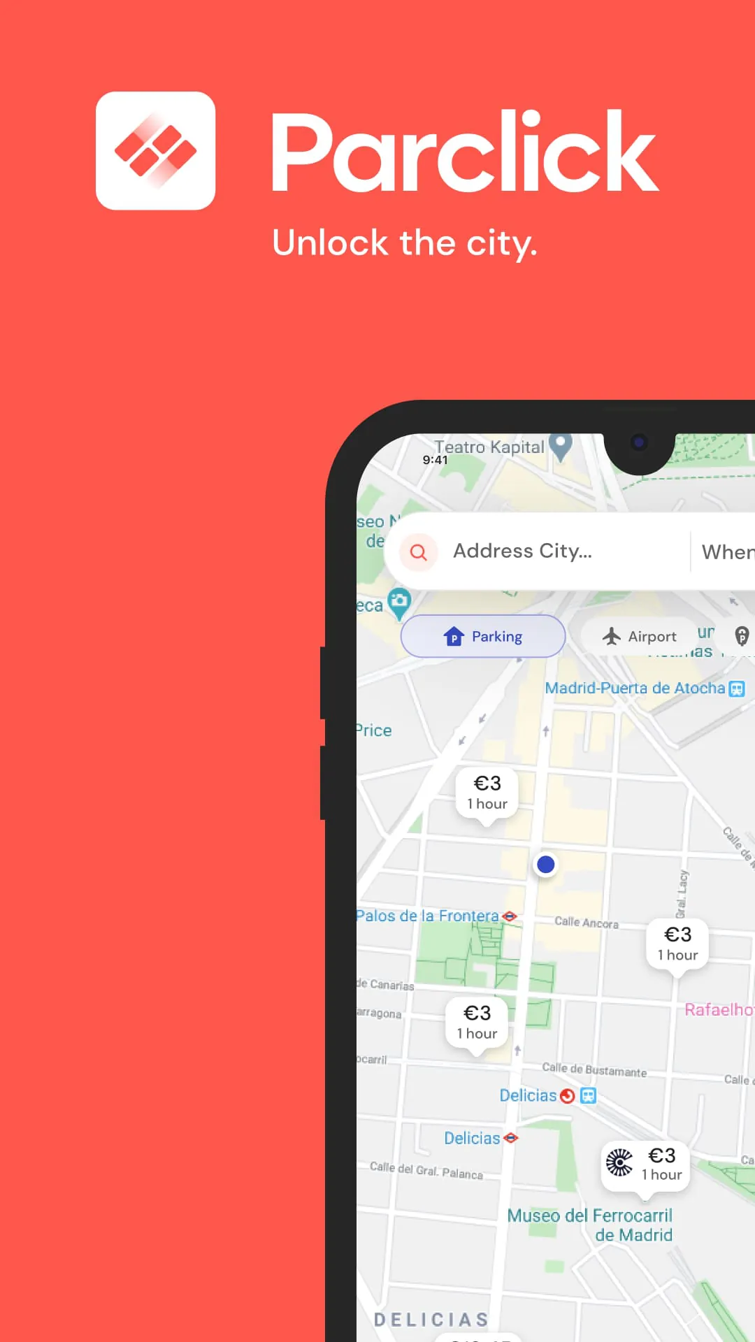 Book Parking Spaces - Parclick