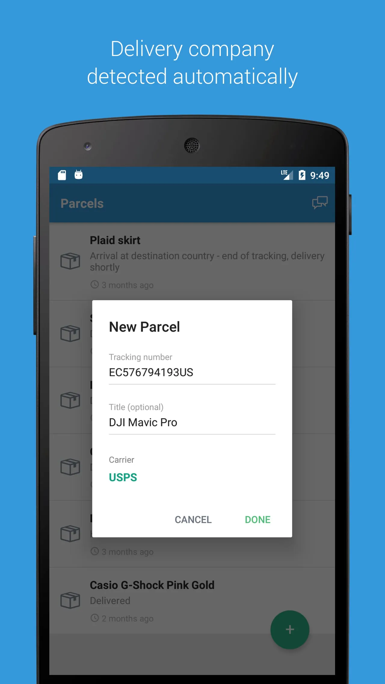 Parcels: Track Online Orders