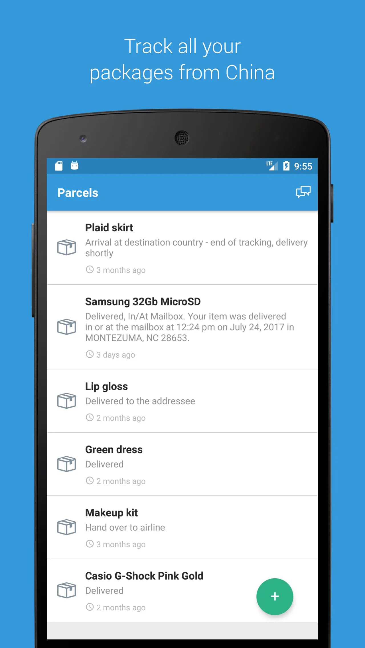 Parcels: Track Online Orders