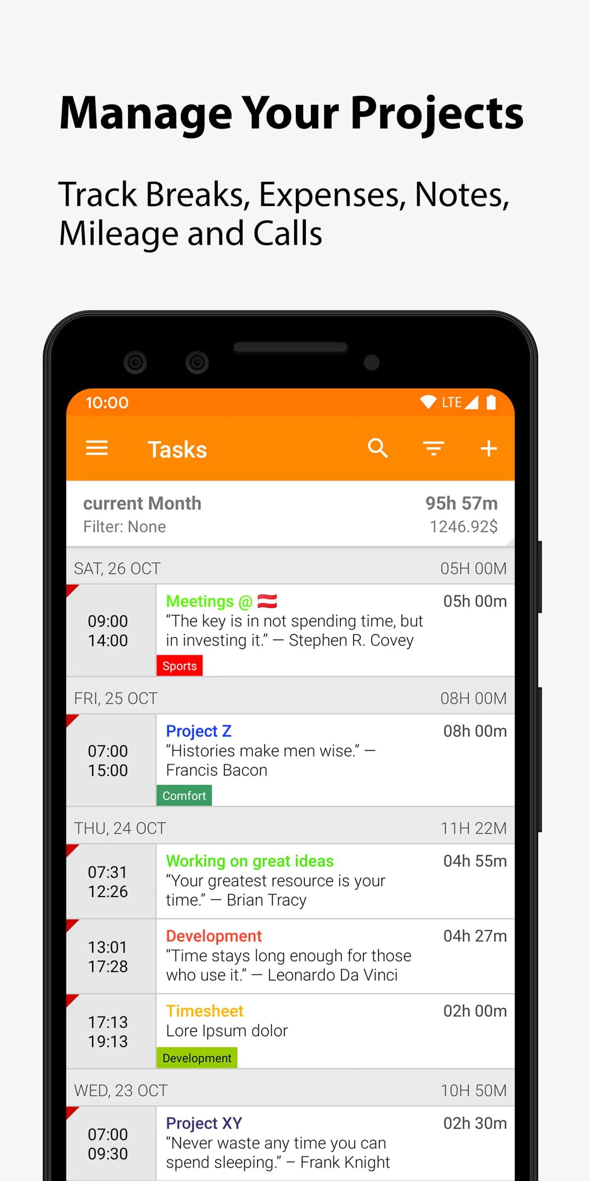 Timesheet - Time Tracker