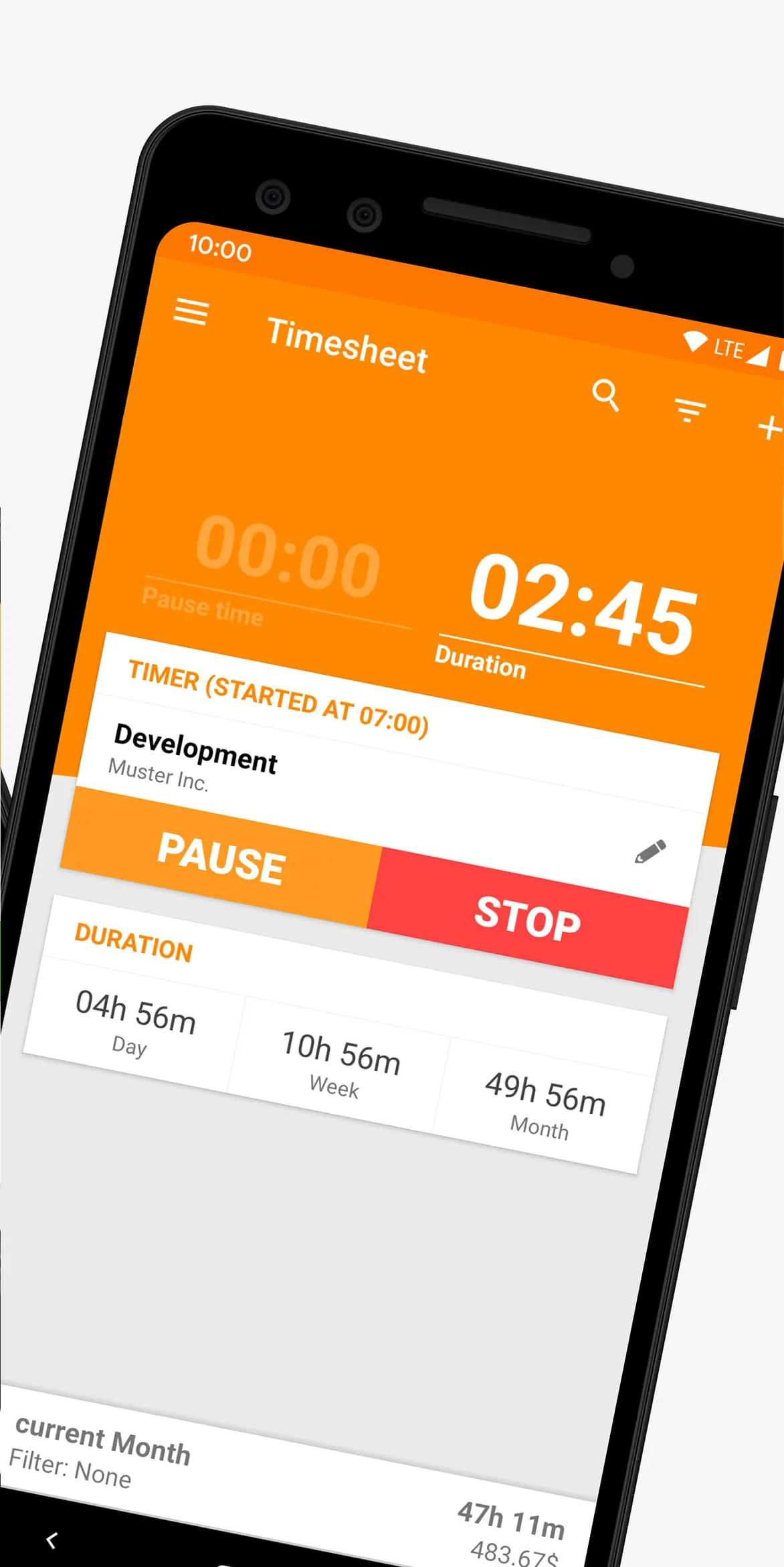Timesheet - Time Tracker