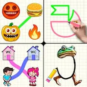 One Line-Mini games Drawing