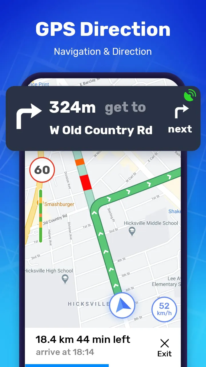 GPS Navigation Route Finder