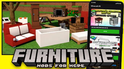 Furniture mod. Minecraft mods.