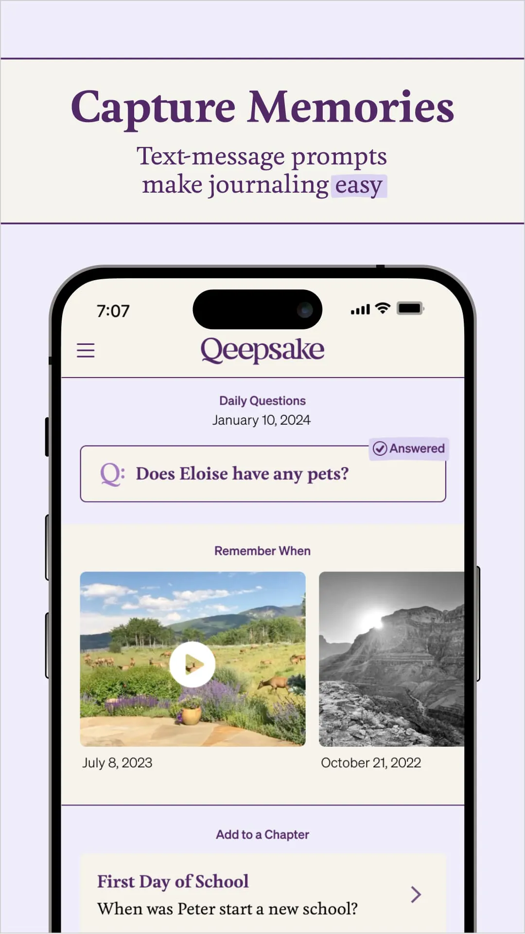 Qeepsake: Family & Baby Book