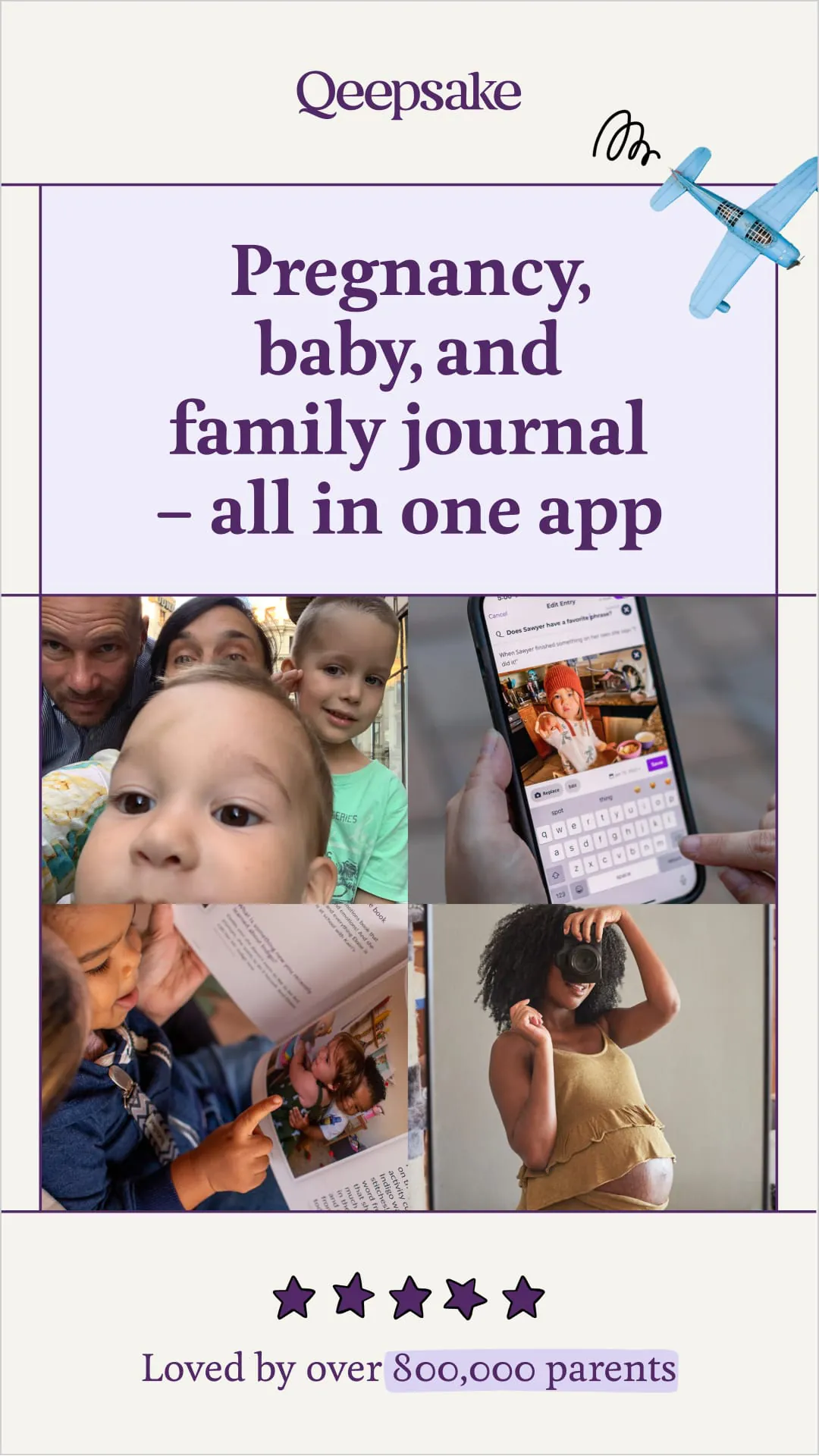 Qeepsake: Family & Baby Book
