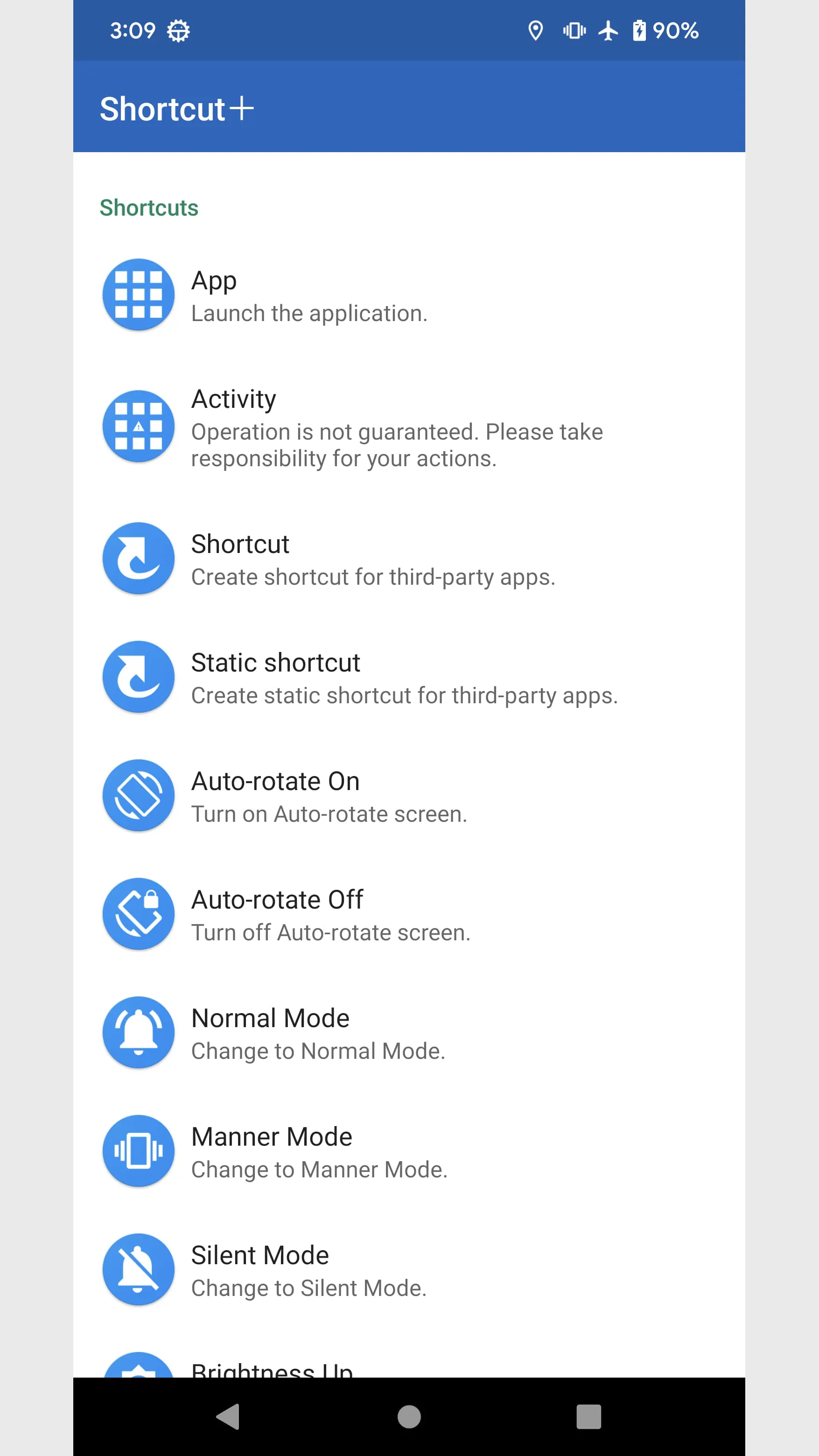 Shortcut＋