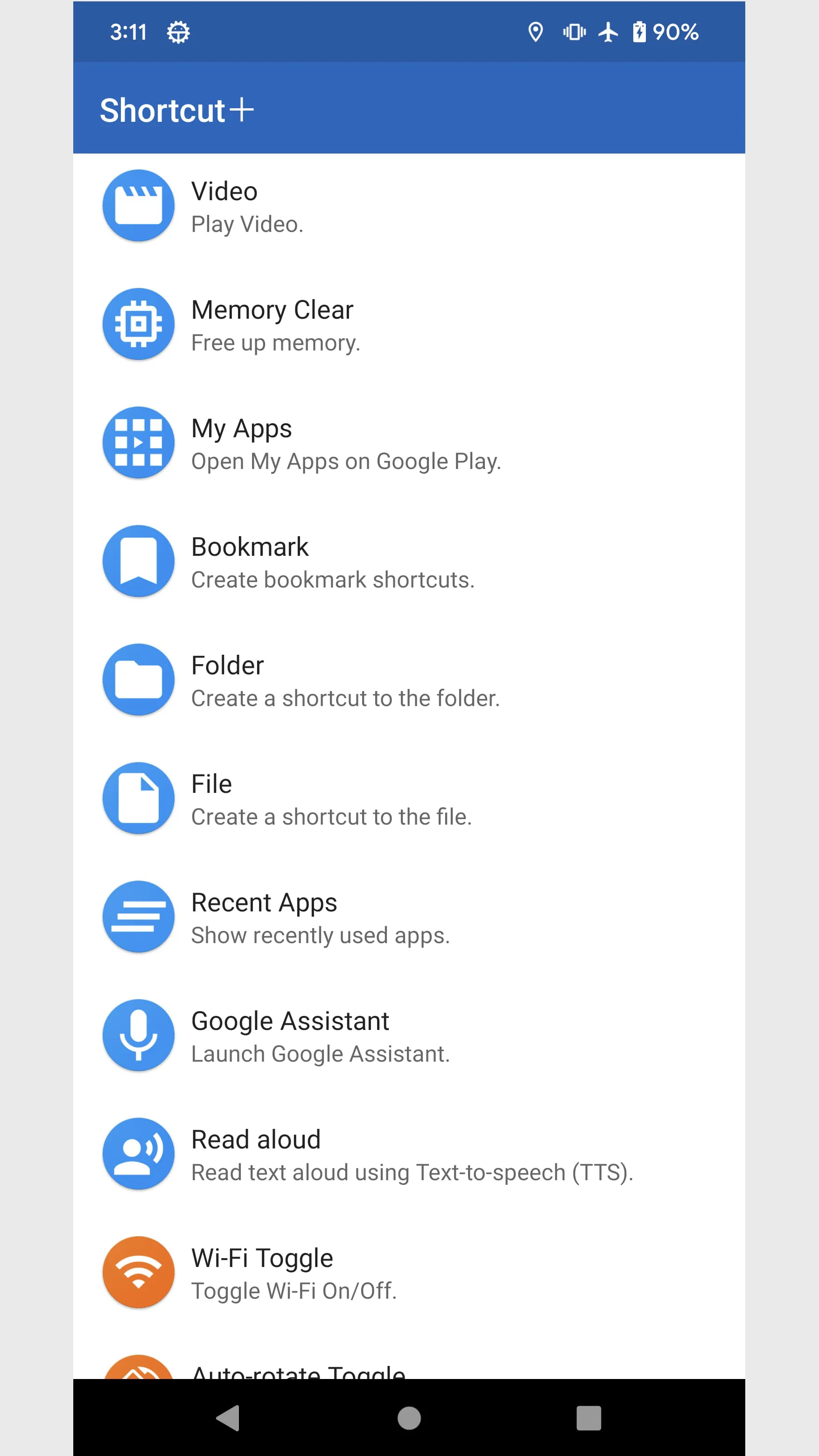 Shortcut＋