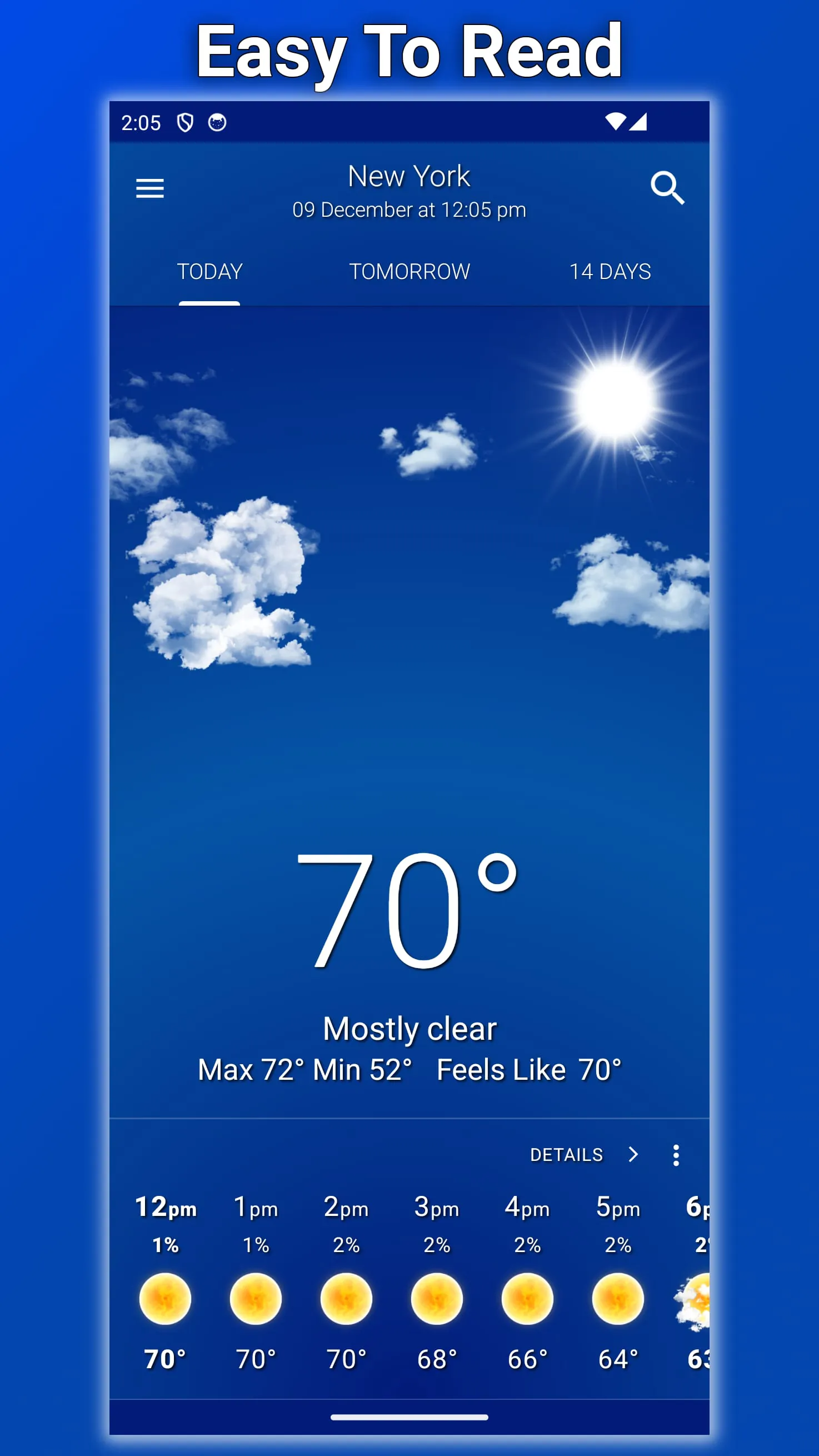 Weather: Clear Skies