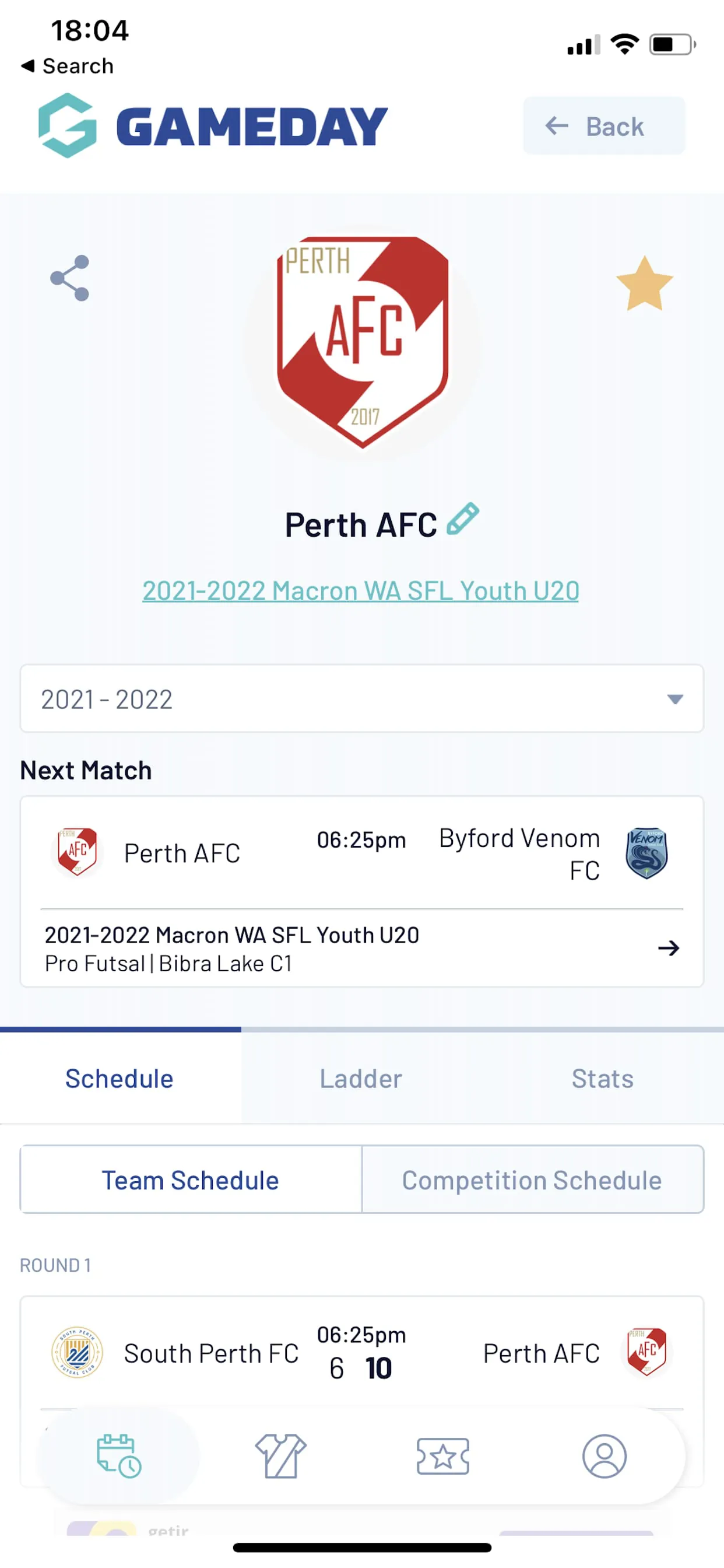 GameDay App