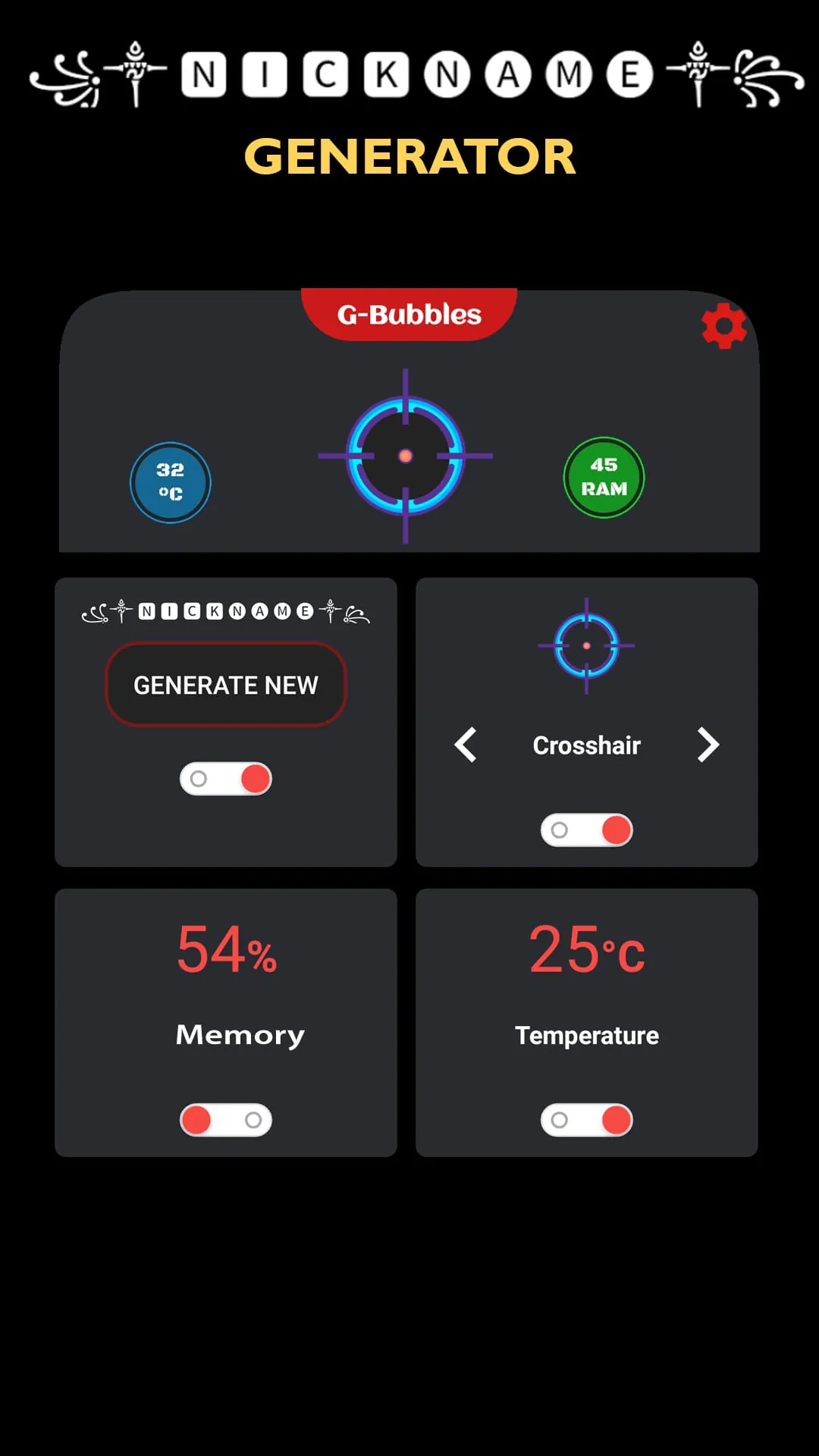 Crosshair & Nickname Generator