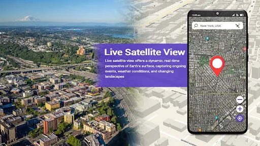 Earth Map: Live Satellite View