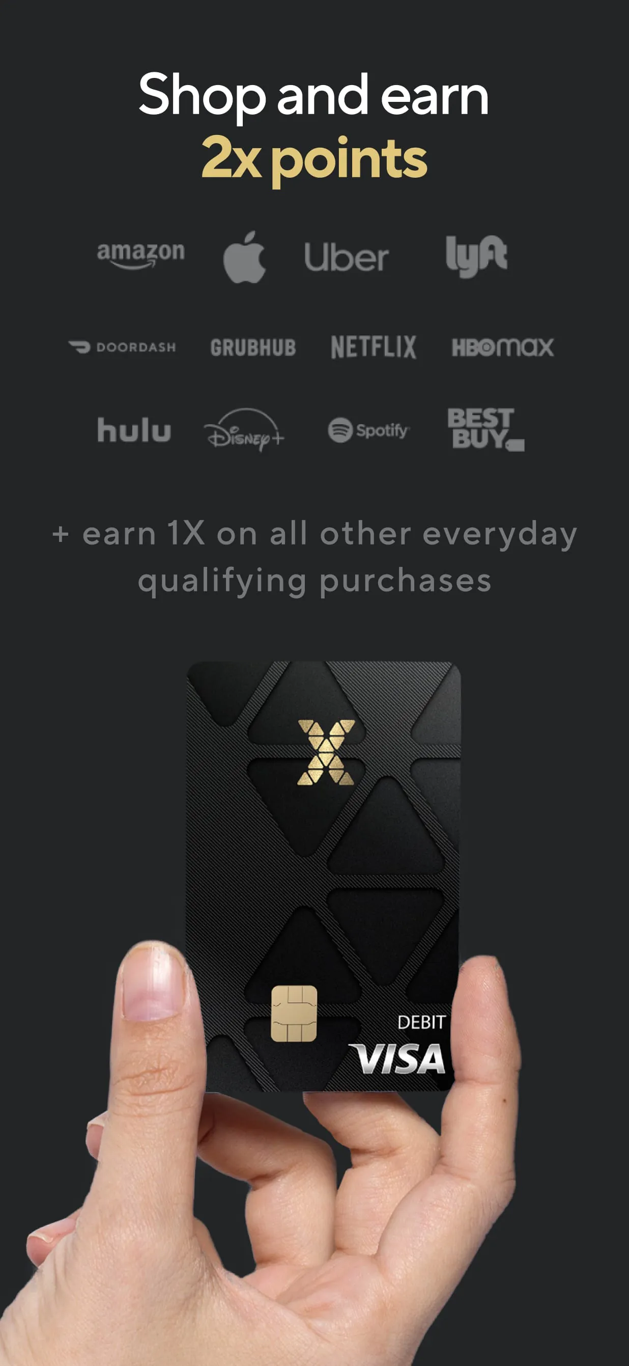 X World Wallet: Visa Card