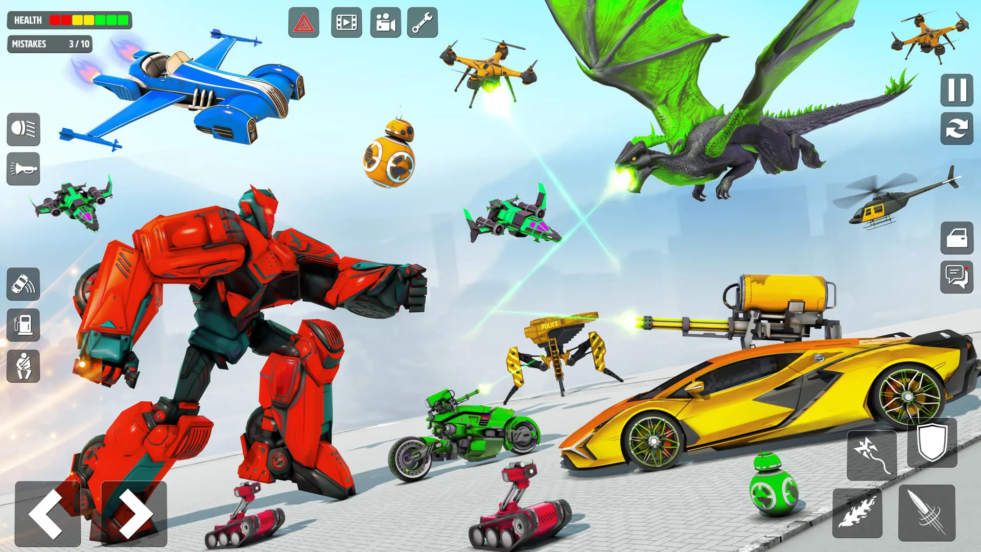 Robot War Robot Transform Game