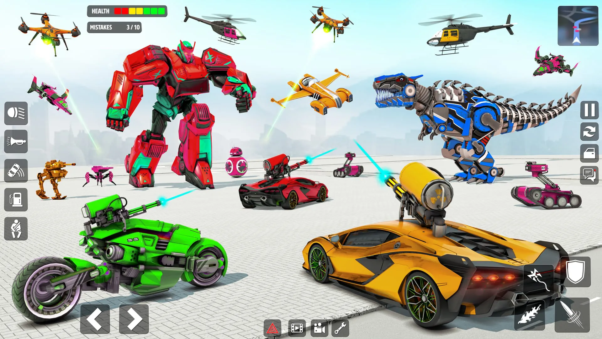 Robot War Robot Transform Game