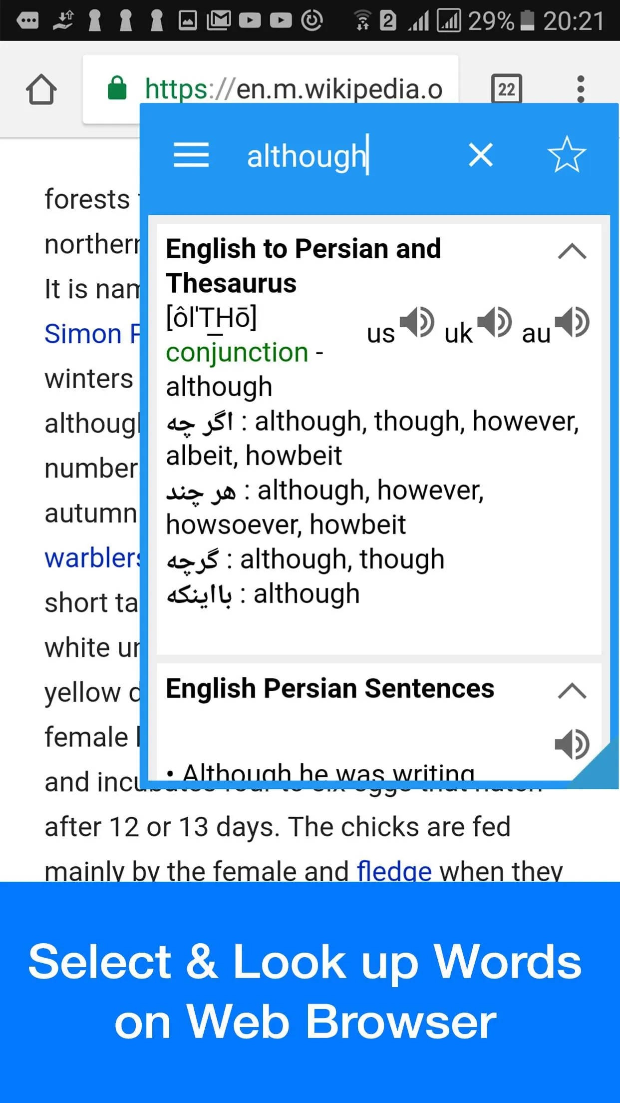 Persian Dictionary - Dict Box