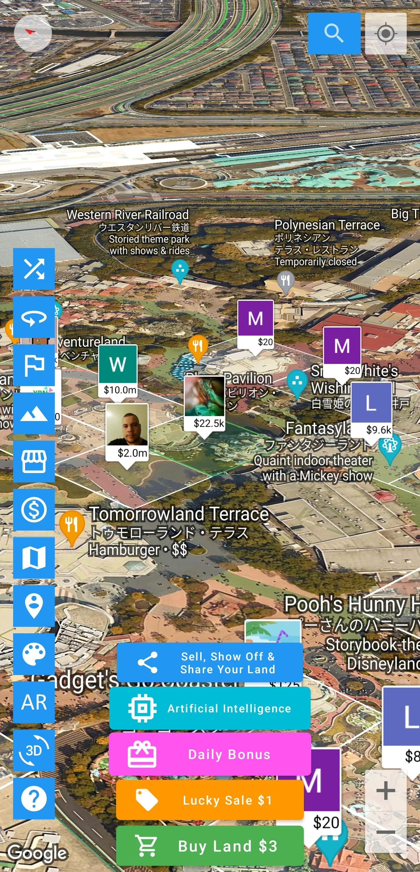 Virtual Land Metaverse with AI