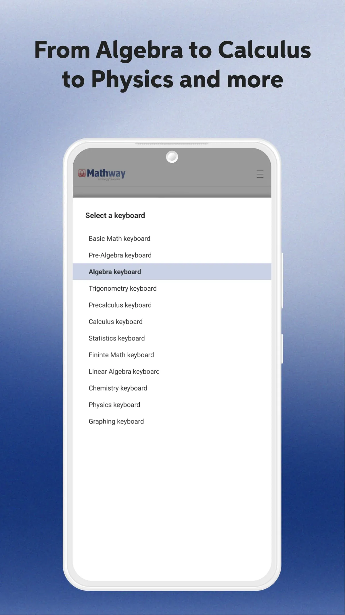 Mathway: Scan & Solve Problems