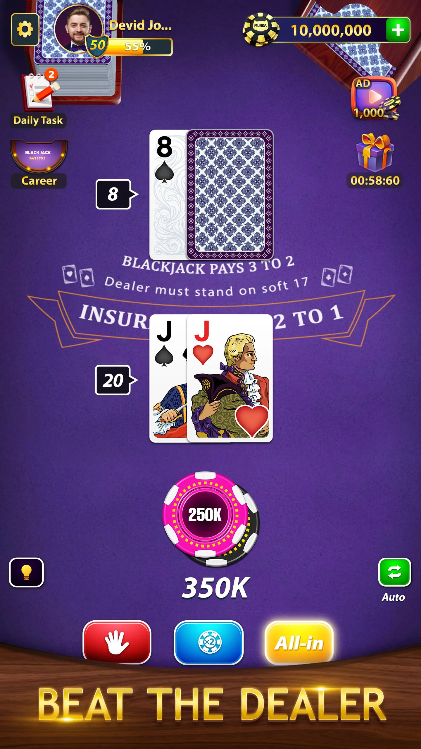 BlackJack by Murka: 21 Classic