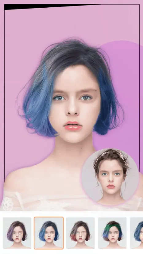 Hair try-on - hair styling