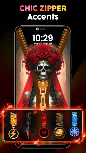 Zipper Lock Screen - Zip Lock