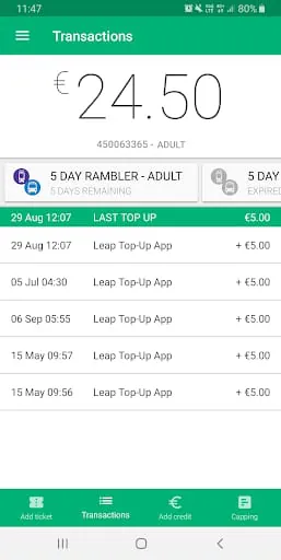 Leap Top-up