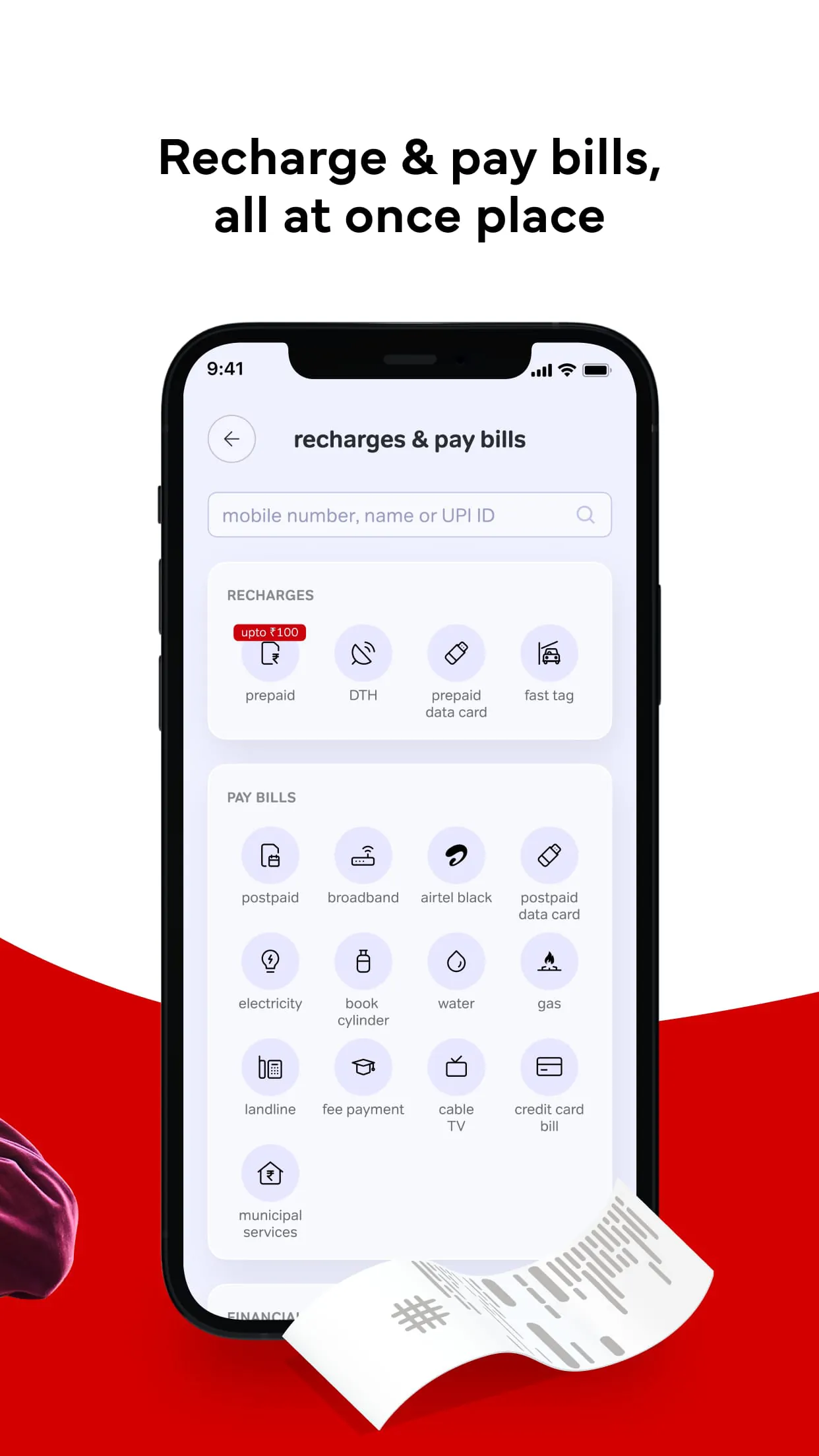 Airtel Thanks: Recharge & Bank