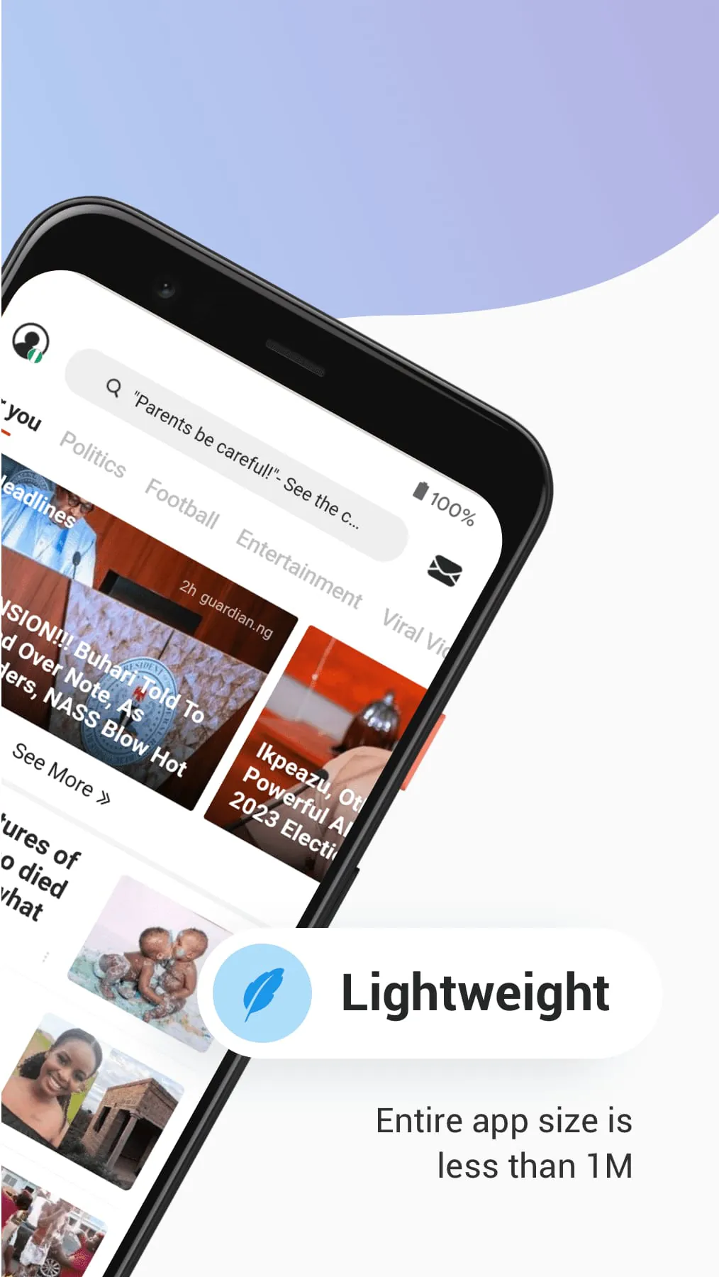 Opera News Lite - Less Data