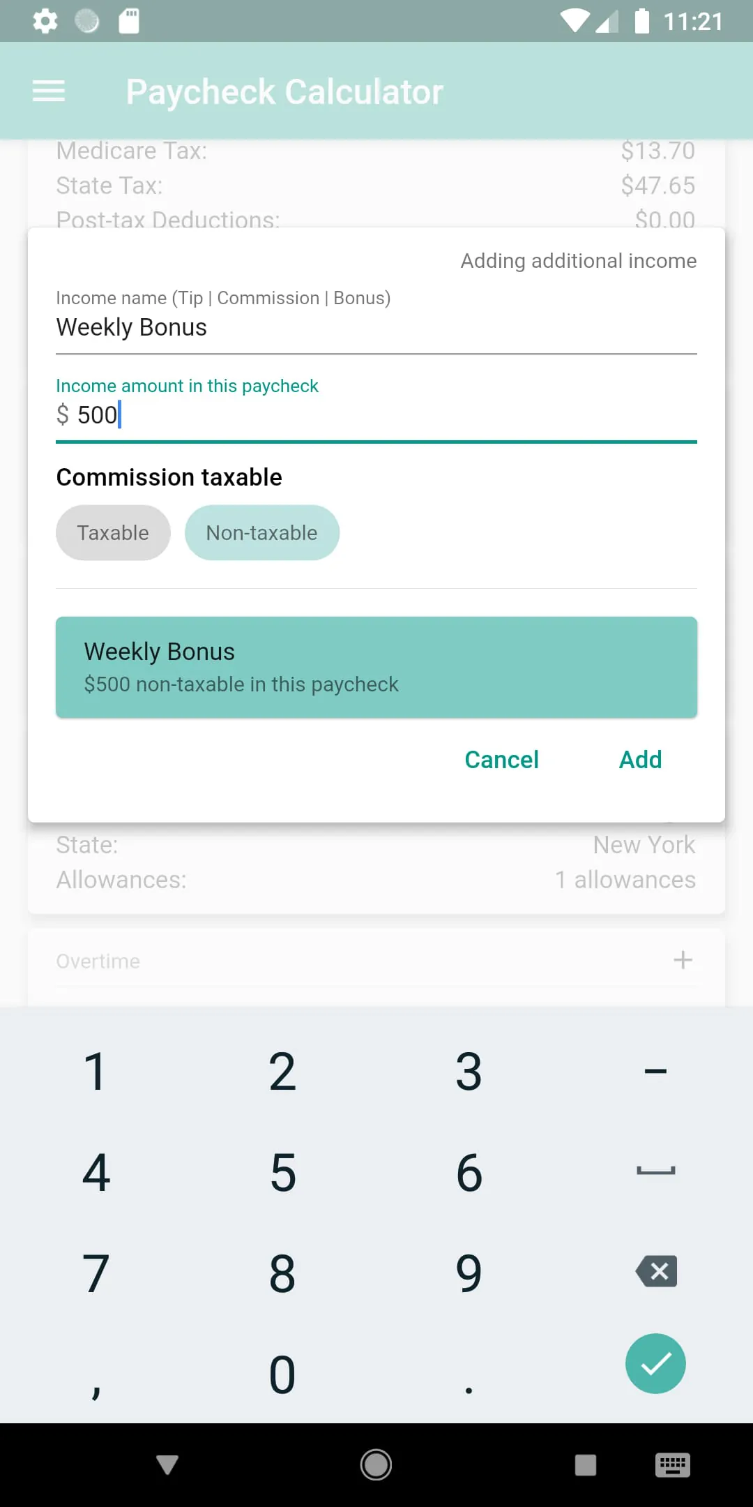 Paycheck Calculator (US)