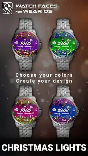 Christmas Lights Watch Face