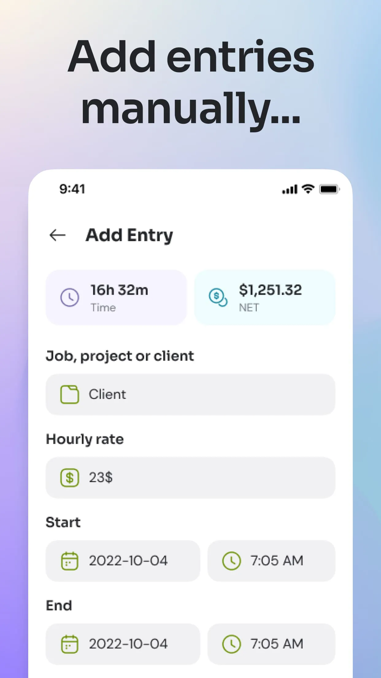 Time Clock: Easy Tracker