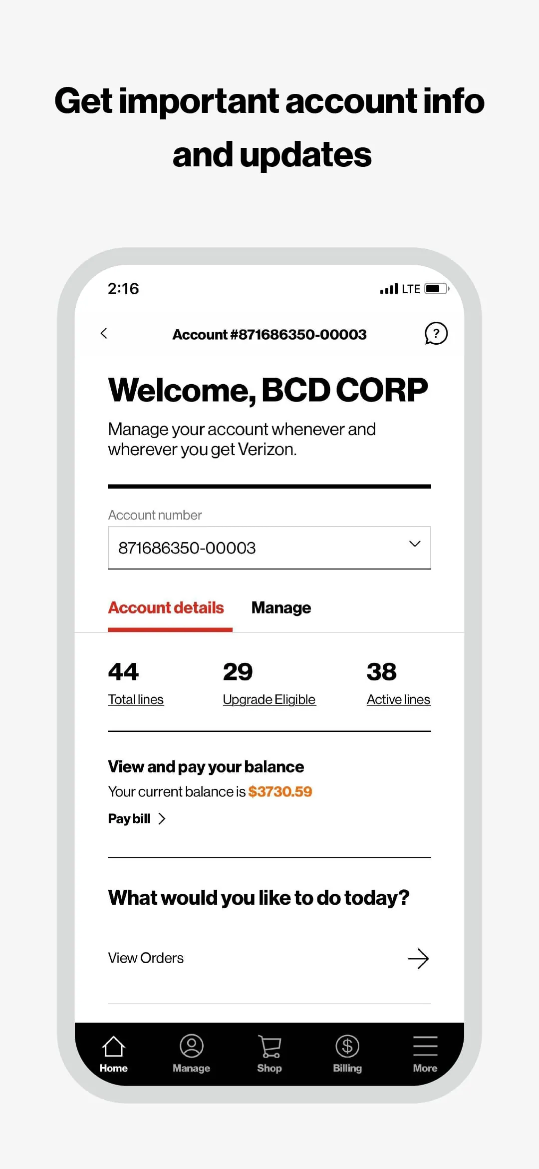 My Verizon For Business